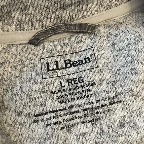 COPY - Women's L.L.Bean Sweater Fleece Full-Zip Jacket - Picture 4 of 5